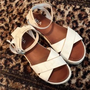 White MIA womens sandals 6.5